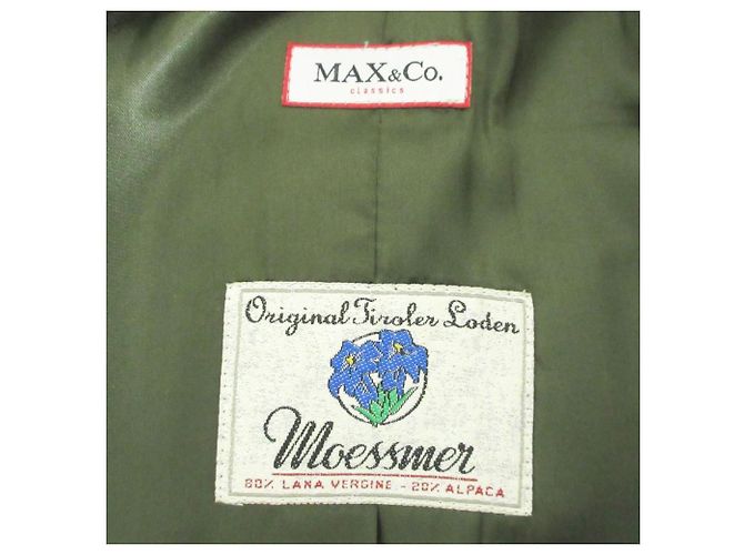 Autre Marque Abrigo MAX&Co. de mezcla de alpaca MOESSMER Fabric Verde - vista 3