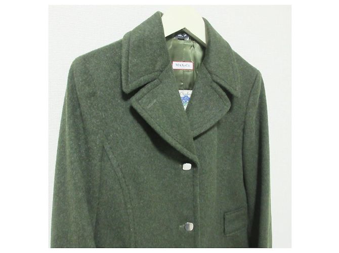 Autre Marque Abrigo MAX&Co. de mezcla de alpaca MOESSMER Fabric Verde - vista 4