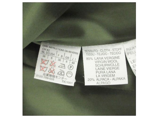 Autre Marque Abrigo MAX&Co. de mezcla de alpaca MOESSMER Fabric Verde - vista 8