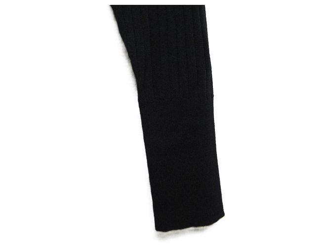 Autre Marque Cárdigan largo de punto Chaos Paper Yarn Negro - vista 7