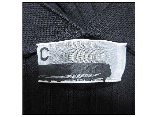 Autre Marque Cárdigan largo de punto Chaos Paper Yarn Negro - vista 8