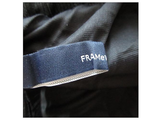Autre Marque Falda de punto con lamé y plumas FRAMeWORK Azul - vista 4