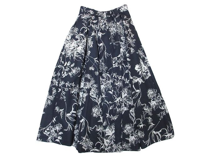 Autre Marque Falda larga acampanada con estampado FRAY I.D Azul Azul marino - vista 2