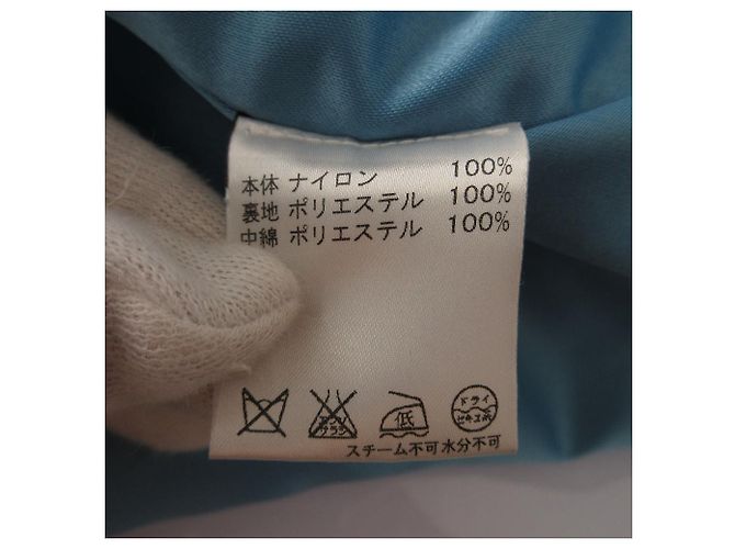 Chaqueta acolchada de nylon Coach Signature Castaño Azul - vista 9