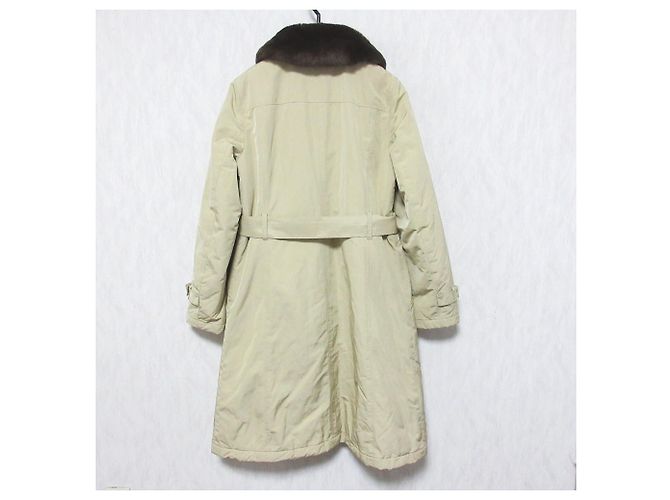 Autre Marque MACKINTOSH PHILOSOPHY Rex Rabbit Fur 2way Padded Trench Coat Beige - vista 3