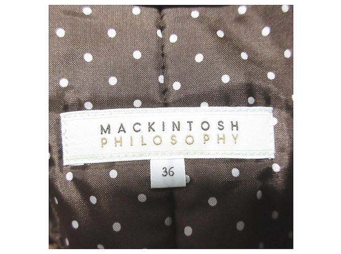 Autre Marque MACKINTOSH PHILOSOPHY Rex Rabbit Fur 2way Padded Trench Coat Beige - vista 5