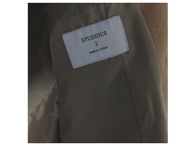 Autre Marque Abrigo Chester de mezcla de lana STUDIOUS Beige - vista 4