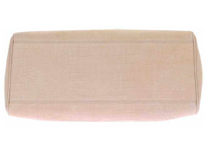 Jacquemus Borsa beige in suede 'Le Grand Turismo' effetto coccodrillo - vista 7