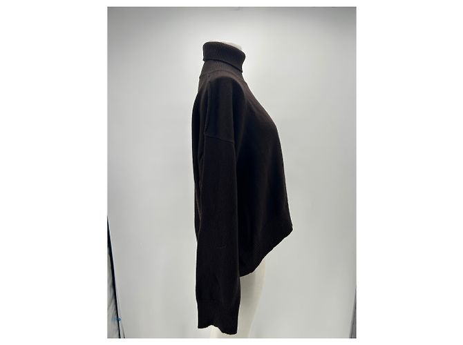 Autre Marque Pulôver de lã e cashmere marrom - vista 3