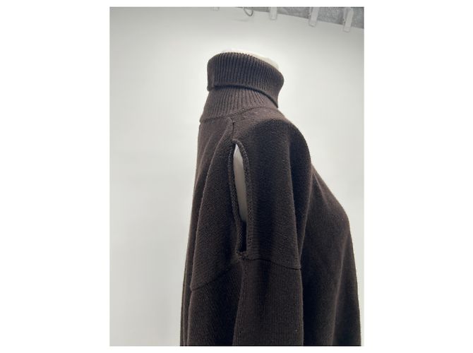 Autre Marque Pulôver de lã e cashmere marrom - vista 5
