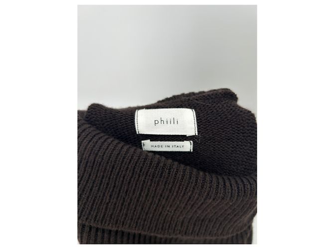 Autre Marque Pulôver de lã e cashmere marrom - vista 6