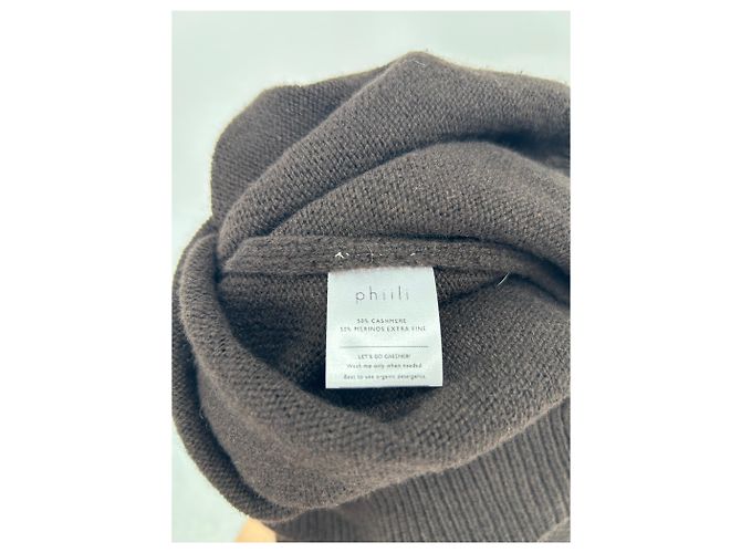 Autre Marque Pulôver de lã e cashmere marrom - vista 7
