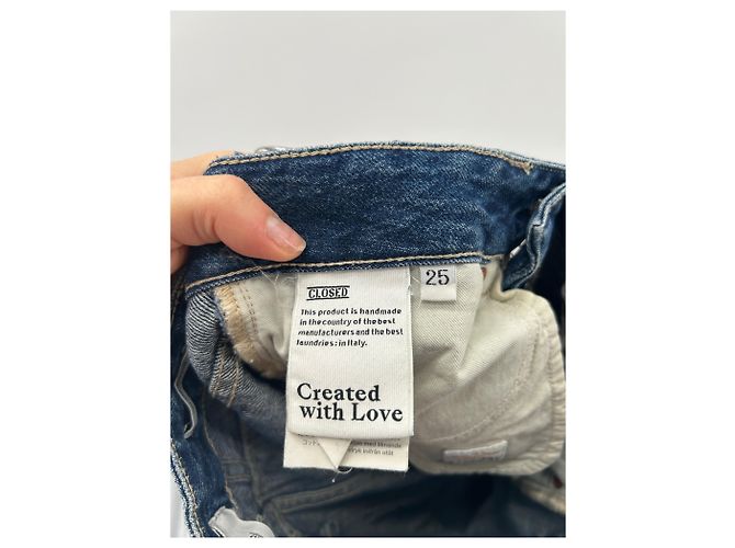 Jeans a gamba larga blu Closed - vista 4