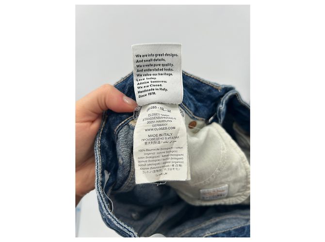 Jeans a gamba larga blu Closed - vista 5