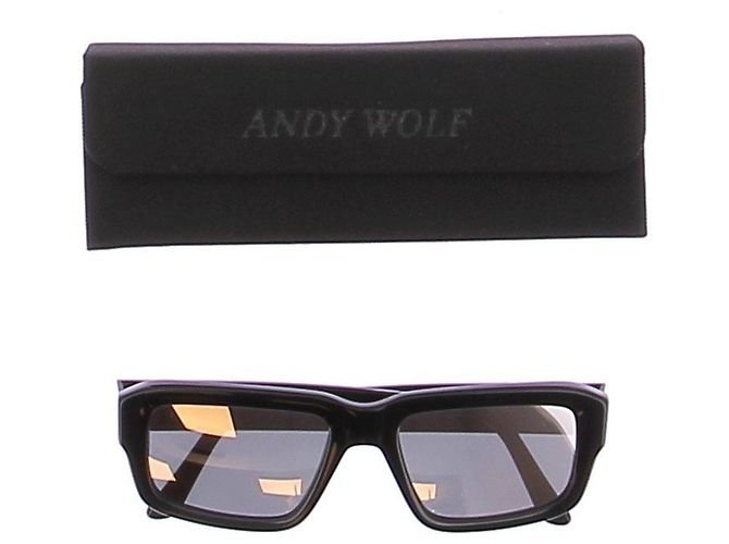 Autre Marque Occhiali da sole ANDY WOLF in acetato nero - vista 7