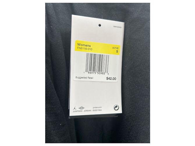 Autre Marque Camiseta deportiva negra con logo Negro - vista 6