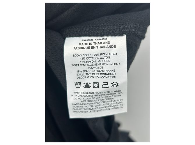 Autre Marque Camiseta deportiva negra con logo Negro - vista 7