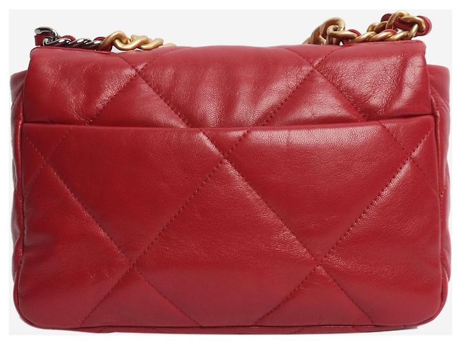 Chanel Borsa a tracolla trapuntata in agnello rosso 2022 19 - vista 2