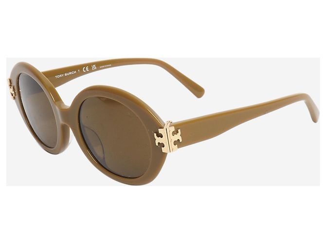 Tory Burch Gafas de sol ovaladas Eleanor verde oliva - vista 2