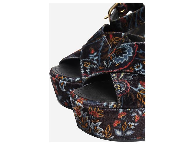 Etro Multicolour paisley platform sandals - size EU 38 Multiple colors - view 3