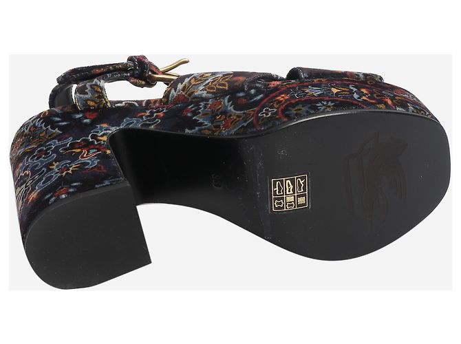 Etro Multicolour paisley platform sandals - size EU 38 Multiple colors - view 5