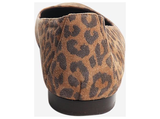 Manolo Blahnik Ballerine con stampa leopardata marrone - taglia EU 40 - vista 3