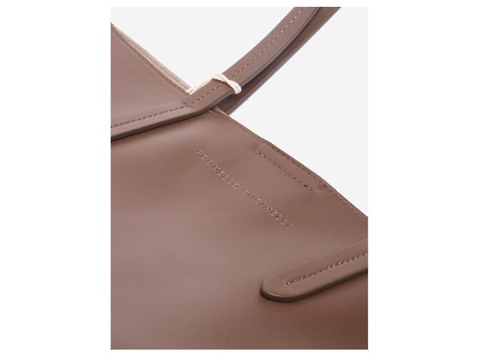Brunello Cucinelli Borsa tote BC Duo marrone - vista 8