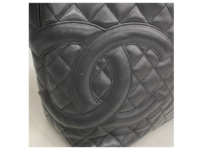 Chanel Cambon Shopper aus Lammleder Schwarz - Ansicht 11