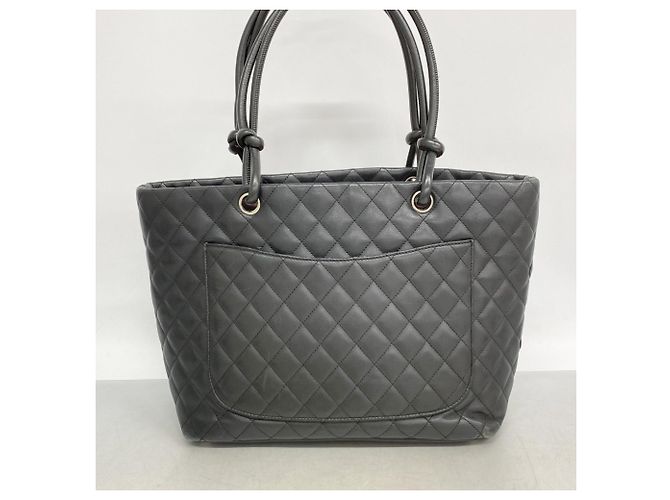 Chanel Cambon Shopper aus Lammleder Schwarz - Ansicht 12