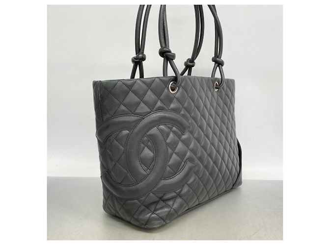 Chanel Cambon Shopper aus Lammleder Schwarz - Ansicht 2