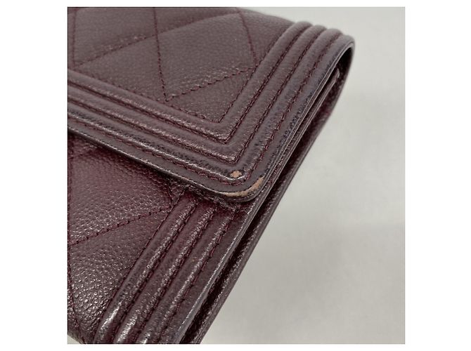 Chanel Boy Long Wallet in Bordeaux - Ansicht 6