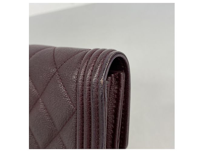 Chanel Boy Long Wallet in Bordeaux - Ansicht 7