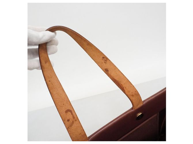 Hermès Hermes Herbag Cabas MM Tote Bag Marrone - vista 12