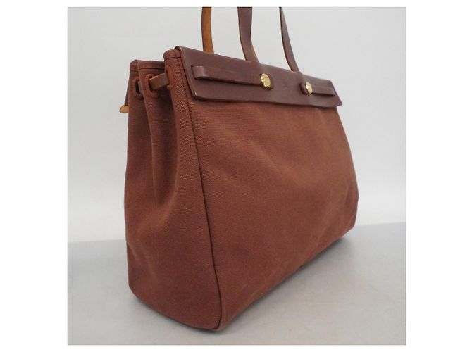 Hermès Hermes Herbag Cabas MM Tote Bag Marrone - vista 2