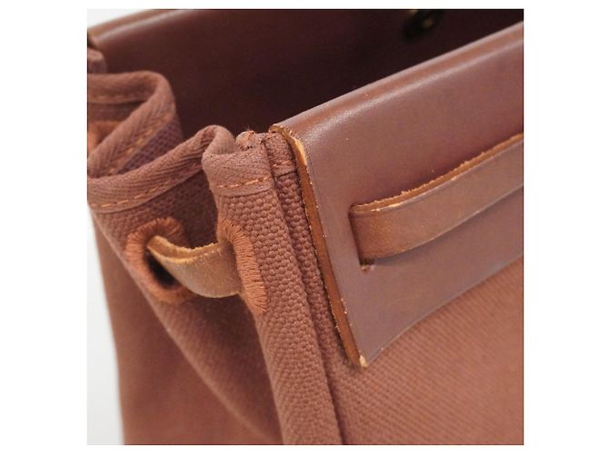 Hermès Hermes Herbag Cabas MM Tote Bag Marrone - vista 9