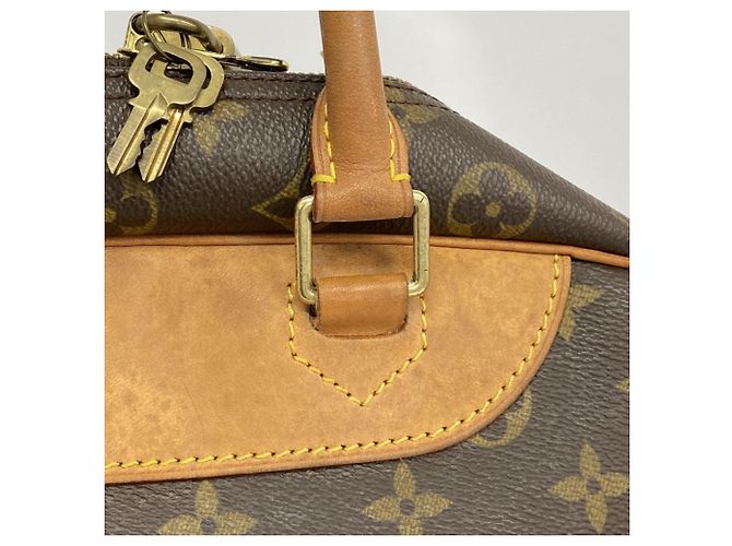 Borsa Louis Vuitton Monogram Deauville Marrone - vista 8