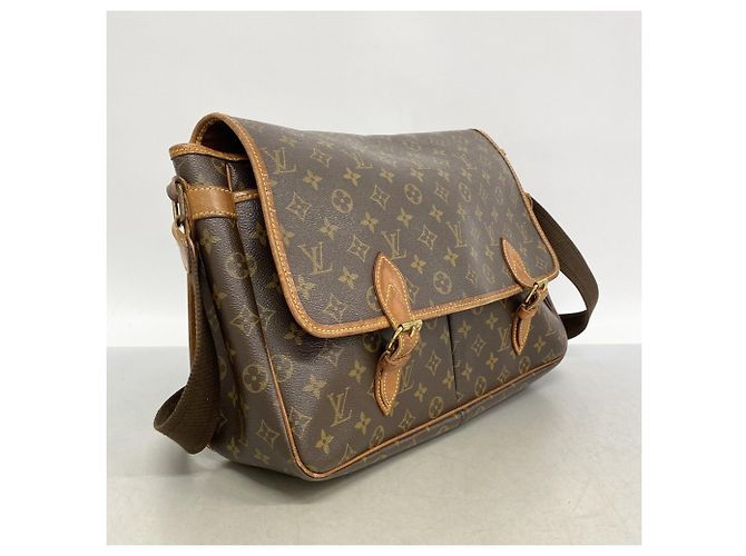 Borsa a tracolla Louis Vuitton Monogram Gibeciere GM Marrone - vista 2