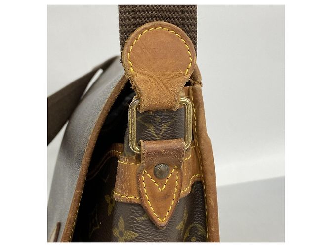 Borsa a tracolla Louis Vuitton Monogram Gibeciere GM Marrone - vista 7