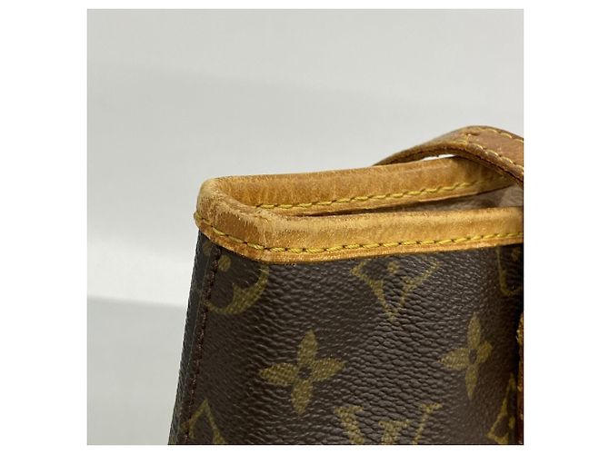 Borsa Tote Louis Vuitton Monogram Bucket GM M42236 Marrone - vista 10