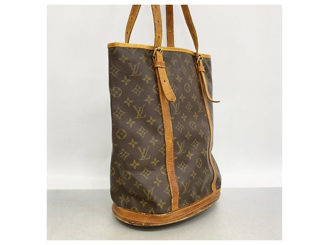 Borsa Tote Louis Vuitton Monogram Bucket GM M42236 Marrone - vista 2