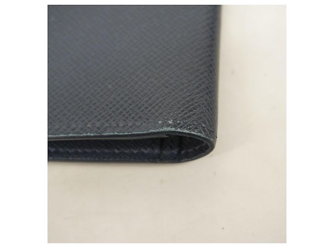 Louis Vuitton Taiga Portefeuille Brazza Long Wallet Blu navy - vista 5
