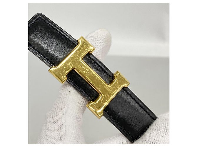 Hermès Cintura Hermes Constance Nero Rosso - vista 3