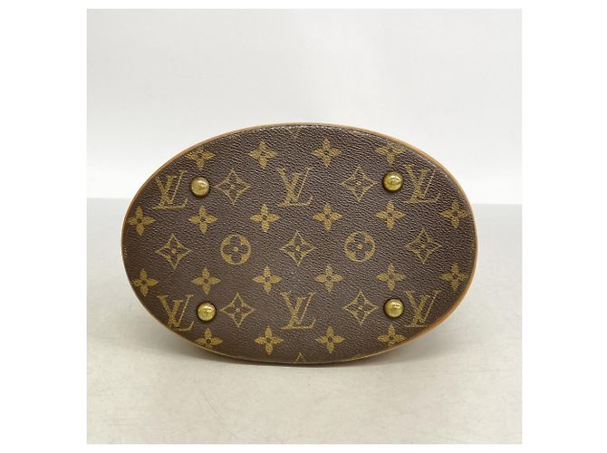 Louis Vuitton Monogram Bucket PM Tote Bag Brown - view 3