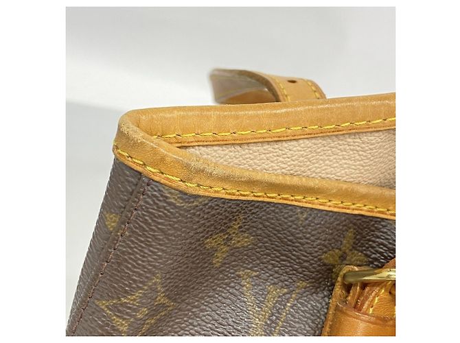 Louis Vuitton Monogram Bucket PM Tote Bag Brown - view 6