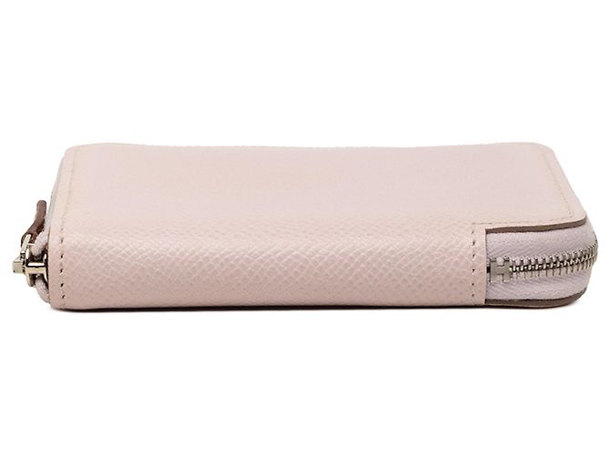 Silk In Cartera compacta de seda y cuero Epsom rosa Hermès - vista 3