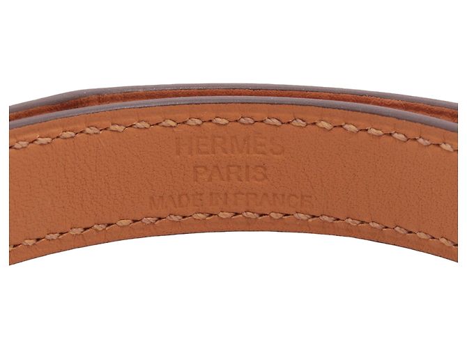 Bracciale Kelly Double Tour in pelle Swift rosa Hermès - vista 5