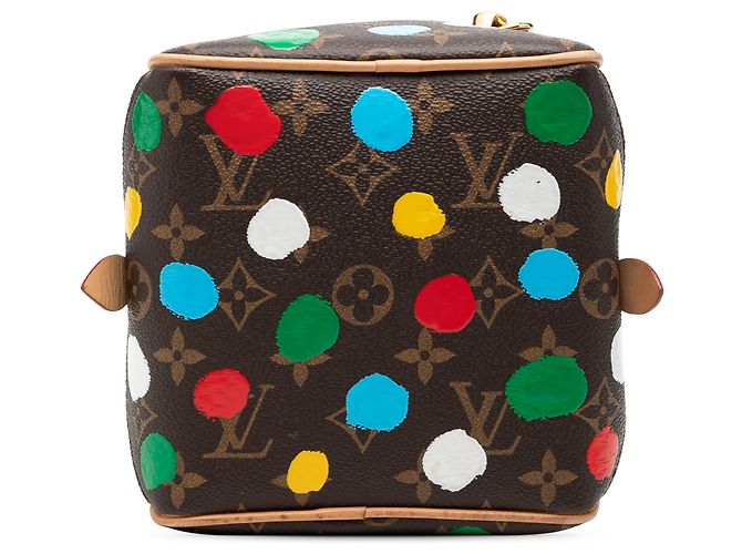 Louis Vuitton Brown Yayoi Kusama Monogram Painted Dots Square Bag - view 3