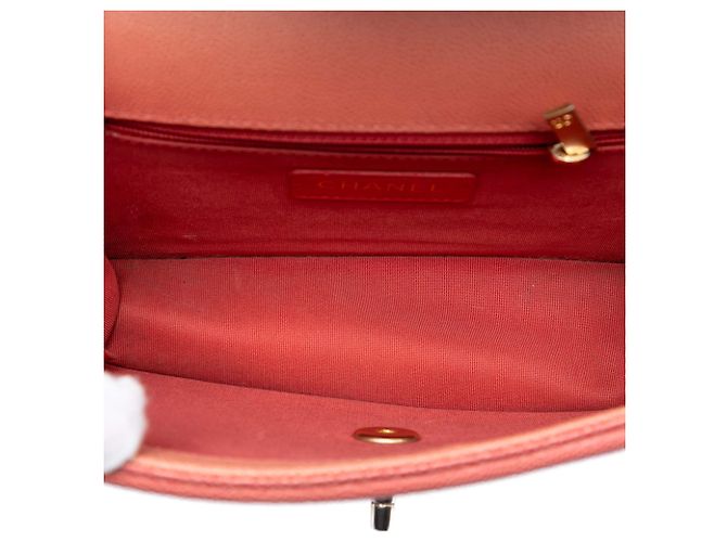 Chanel Pink Small Quilted Caviar Sunset On The Sea Flap Rosa - vista 4