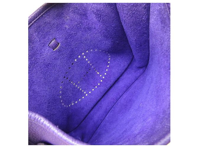 Hermès Purple Clemence Evelyne III PM Porpora - vista 3