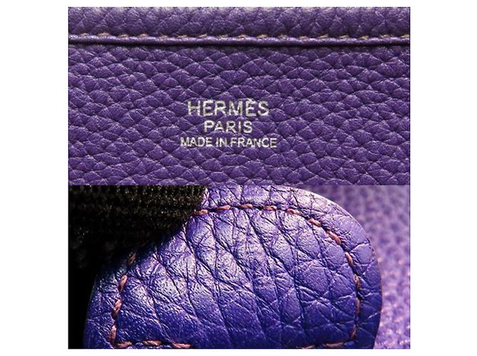 Hermès Purple Clemence Evelyne III PM Porpora - vista 4